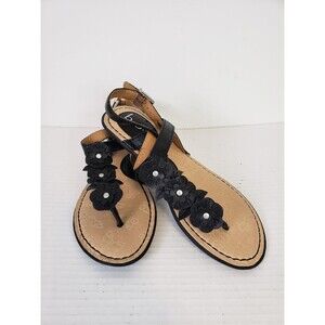 B.O.C Born Almira Women's Shoes Size 6 Floral T strap Buckle Sandal Fairy